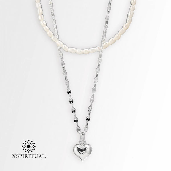 XSpiritual™- “Serenity Pearl” necklace in silver 925