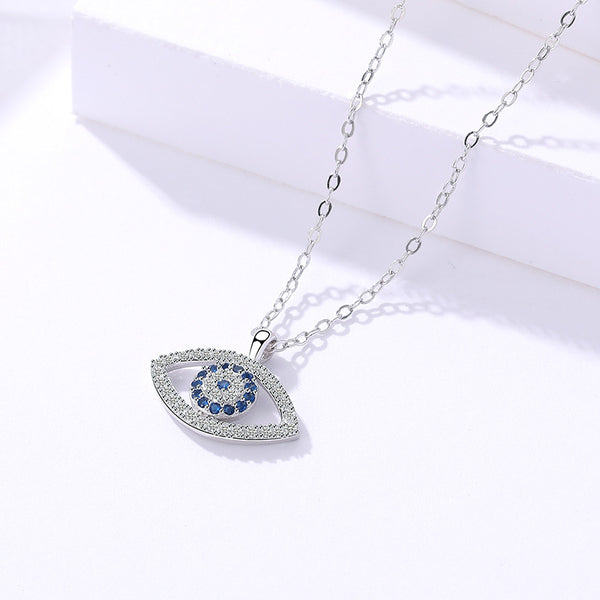 XSpiritual™- Silver necklace with "Protection from the Evil Eye."