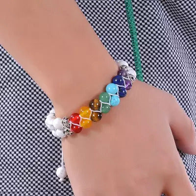 XSpiritual™- Double row Chakra bracelet