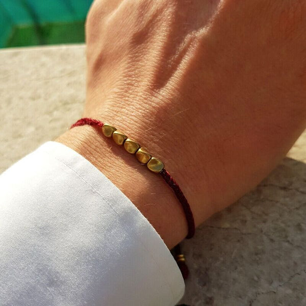 XSpiritual™- Tibetan red rope bracelet "Ariun"